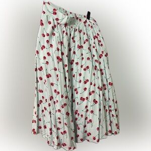 Maxi skirt with cherries